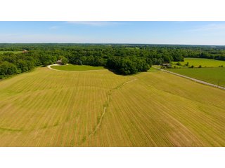 TRACT 3 WITH TRACT 2 IN BACKGROUND - REAL ESTATE AUCTION - 2 PRESTIGUOUS HOMES - 66+/- ACRES IN 5 TRACTS IN NOBLE COUNTY, INDIANA